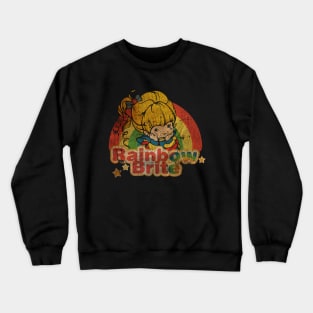 Rainbow Brite AND FRIEND texture Crewneck Sweatshirt